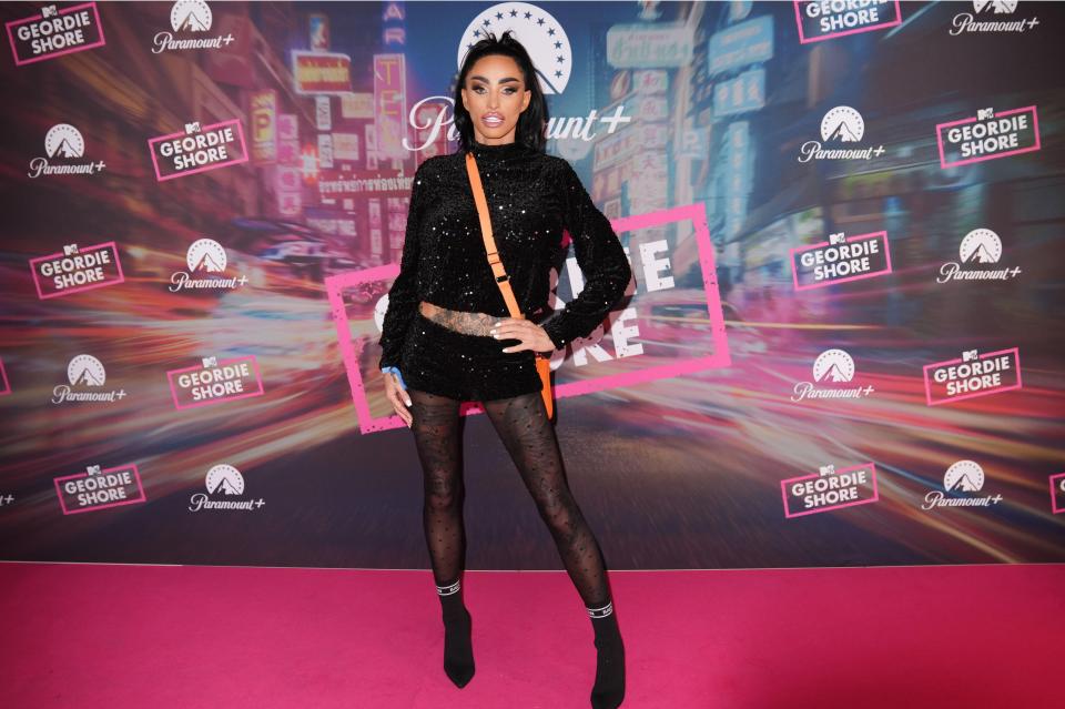 Katie Price at a Geordie Shore launch party.