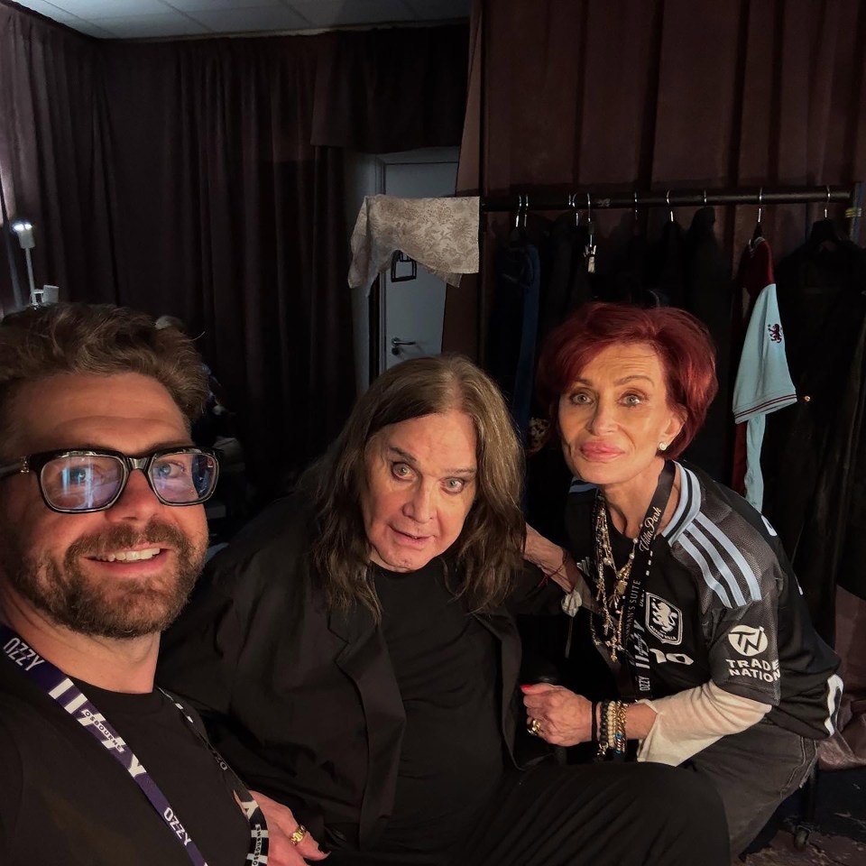 Jack, Ozzy, and Sharon Osbourne.
