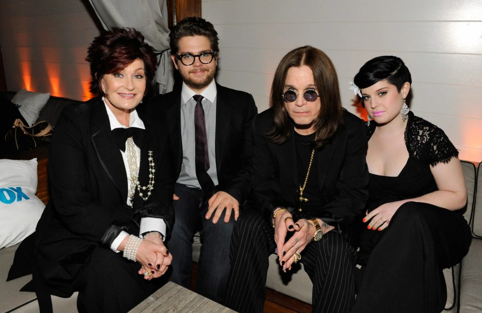 The Osbourne family at a FOX Winter All-Star party.
