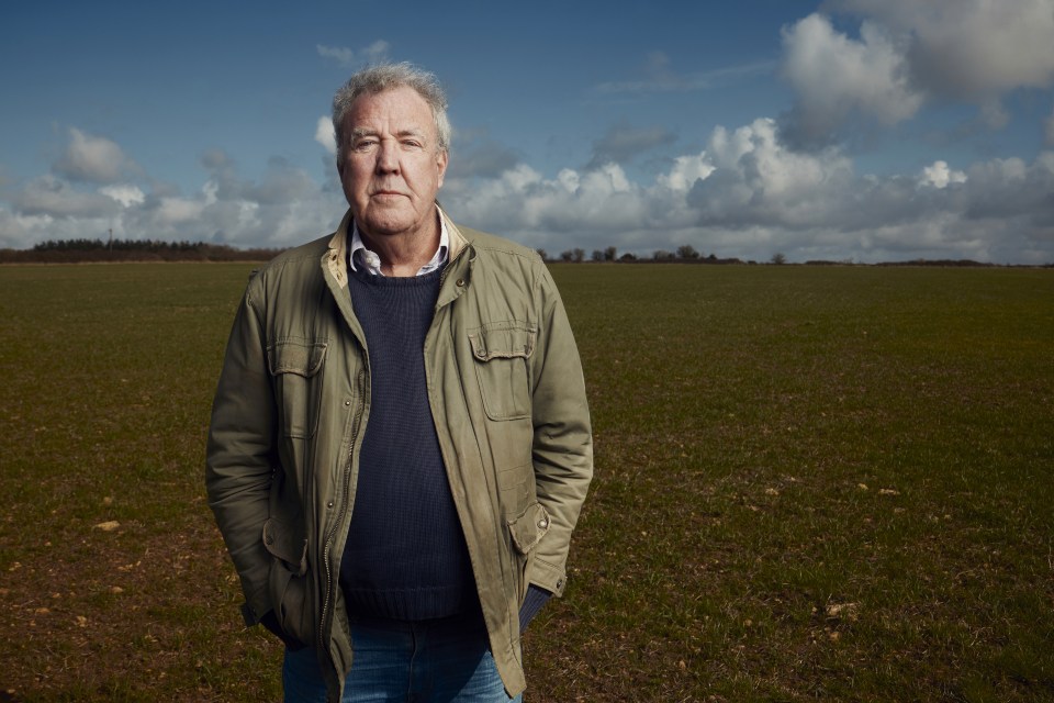 Jeremy Clarkson standing in a field.