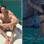 Kelly Brook looks incredible in a bikini as she jumps off yacht - after revealing two stone weight loss