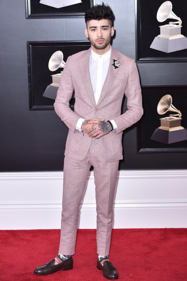 Zayn Malik at the Grammy Awards.