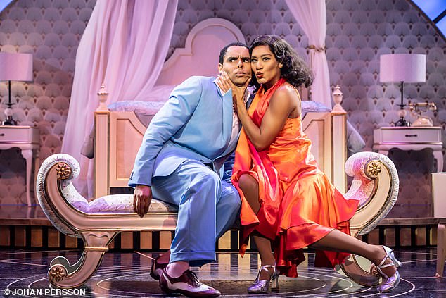 Cheek to cheek: Phillip Attmore and Lucy St. Louis in Kathleen Marshall's enchanting production of Irving Berlin's Top Hat at Chichester Festival Theatre