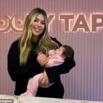 Bridgett Roccisano has broken her silence following her high-profile split from husband Joshua Cavallaro. Pictured: Bridgett and her three-month-old baby Elle