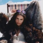 Emily Ratajkowski wows in a woolly hat & hot pants as she hits snowy ski slopes