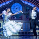 Toe-tapping: Lucy St. Louis and Phillip Attmore go through their paces in Chichester's Top Hat, based on the film starring Fred Astaire and Ginger Rogers and featuring tunes by Irving Berlin